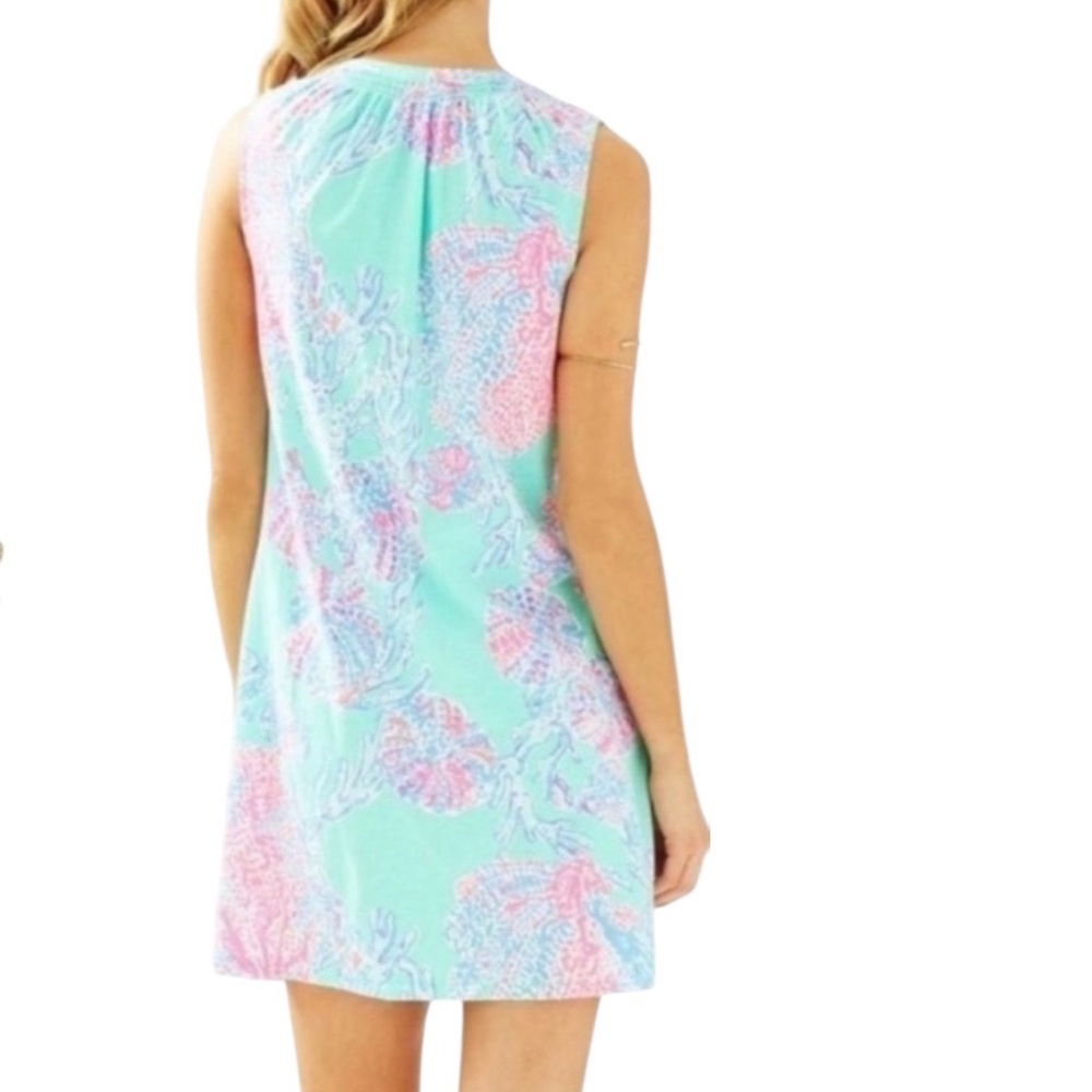Lilly Pulitzer Essie Dress in Minty Fresh Fansea Sz S - Picture 2 of 13